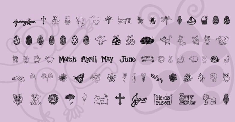 Janda Flower Doodles Font