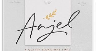 anjel font 310x165 - Anjel Signature Font Free Download