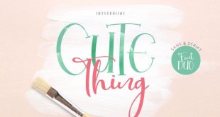 cute thing dou font 310x165 - Cute Thing Font Duo Free Download