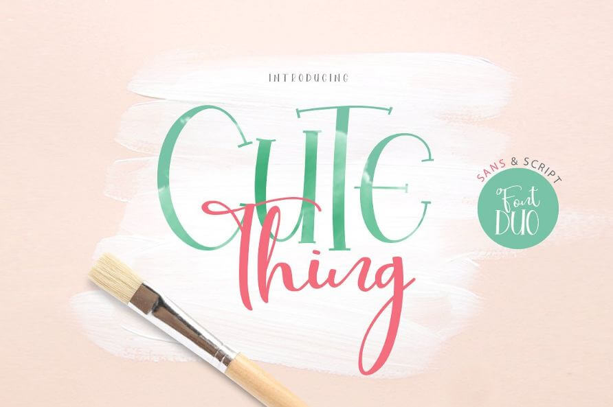 cute thing dou font - Cute Thing Font Duo Free Download