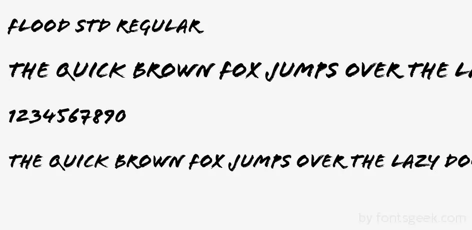 flood font - Flood Font Free Download