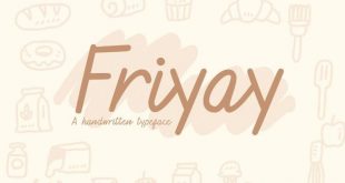 friyay font 310x165 - Friyay Handwritten Font Free Download