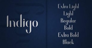 indigo font 310x165 - Indigo Typeface Free Download