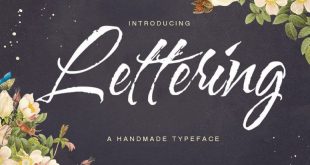 lettering script font 310x165 - Lettering Script Font Free Download