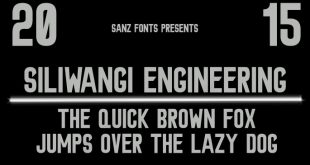 siliwangi engineering font 310x165 - Siliwangi Engineering Font Free Download