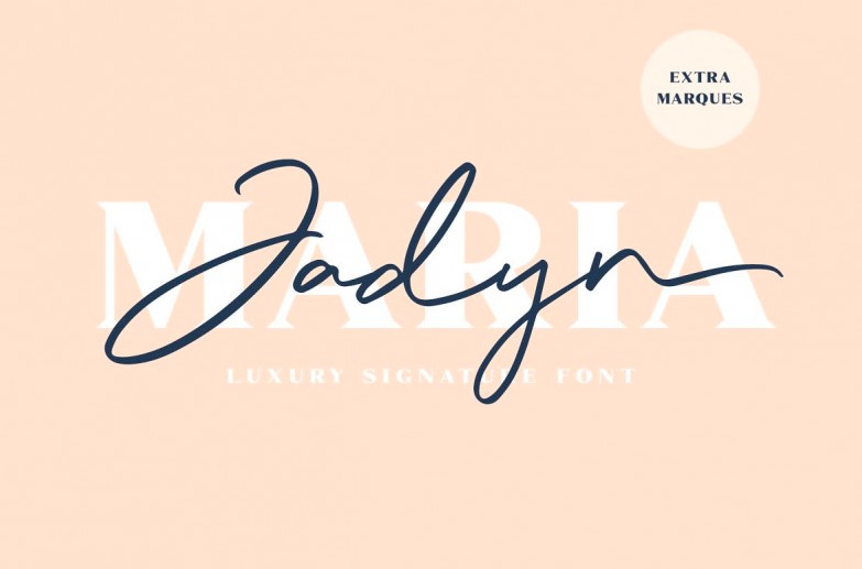 jadyn - Jadyn Maria Signature Font Free Download