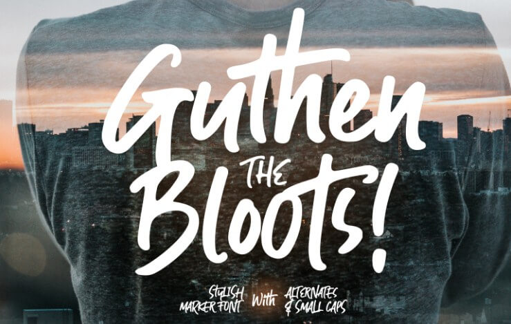 Guthen Bloots Allcaps Font