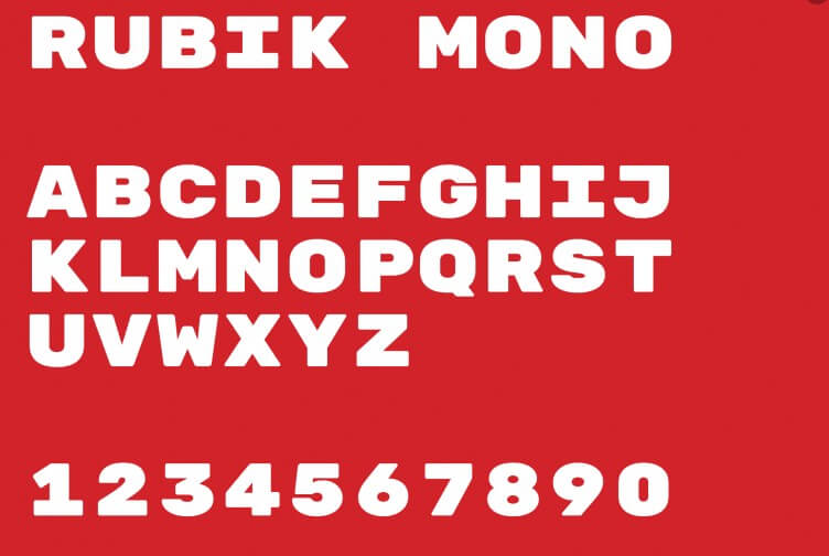 Rubik Font