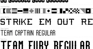 Flag font