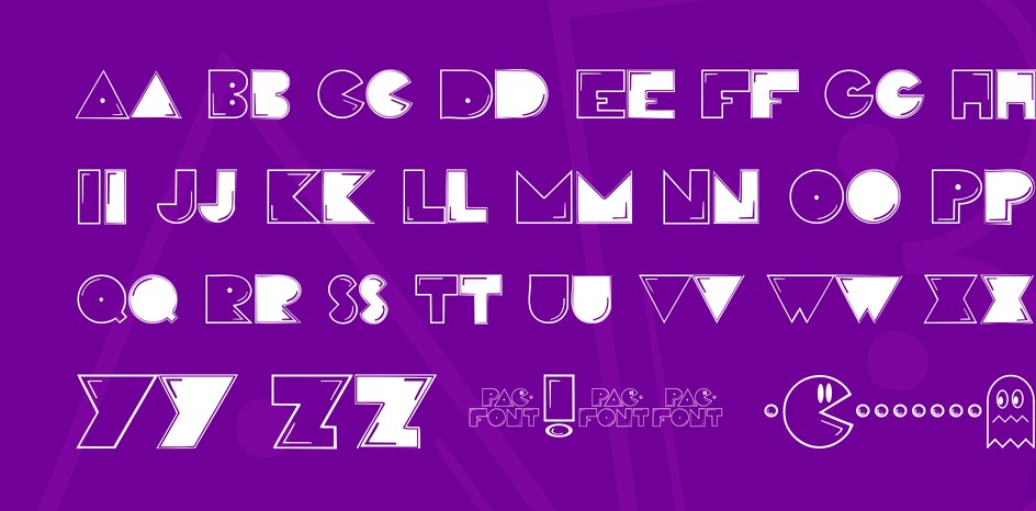 pac font - Pac Font Free Download