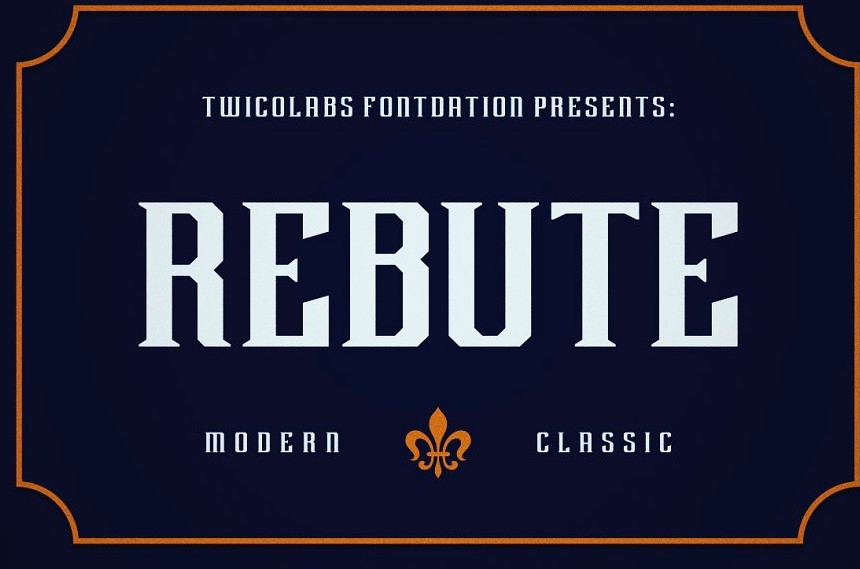 rebute font - Rebute Typeface Free Download