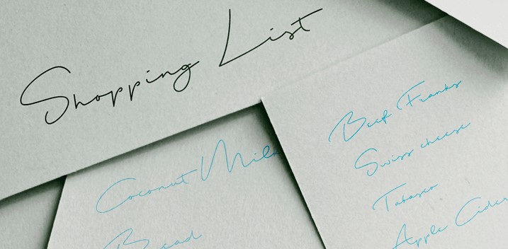 shopping list font - Shopping List Font Free Download