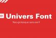 Univers Font