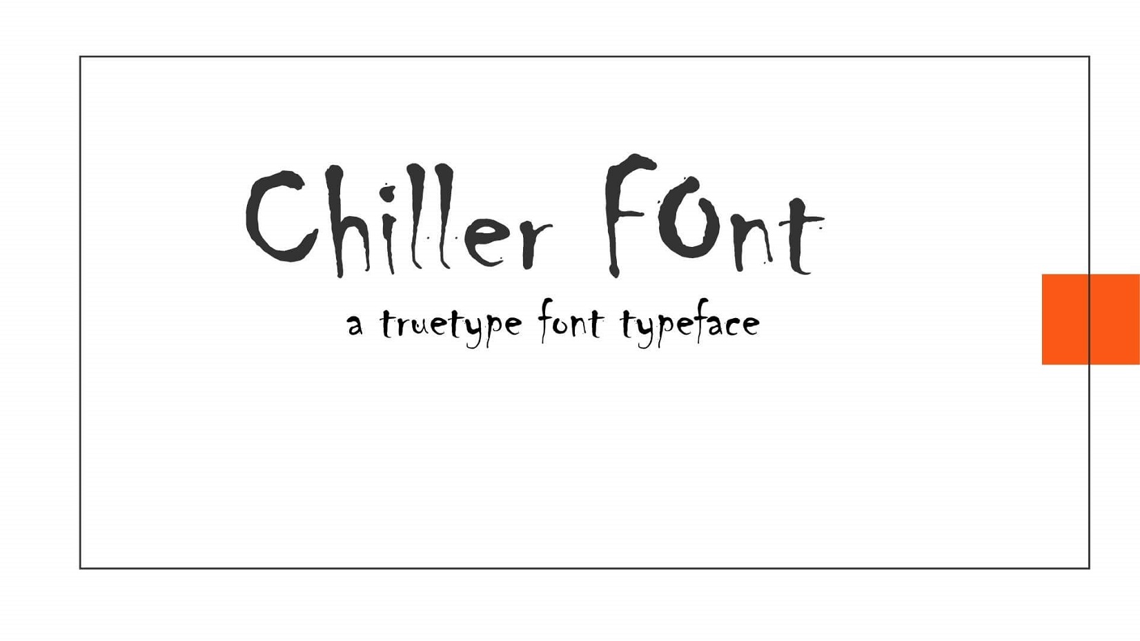 Chiller Font