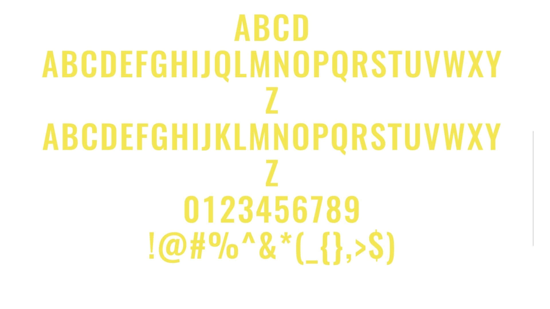 Oswald Font View