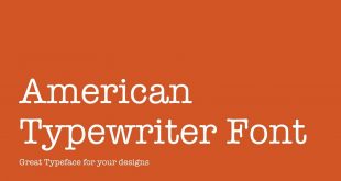 American Typewriter Font