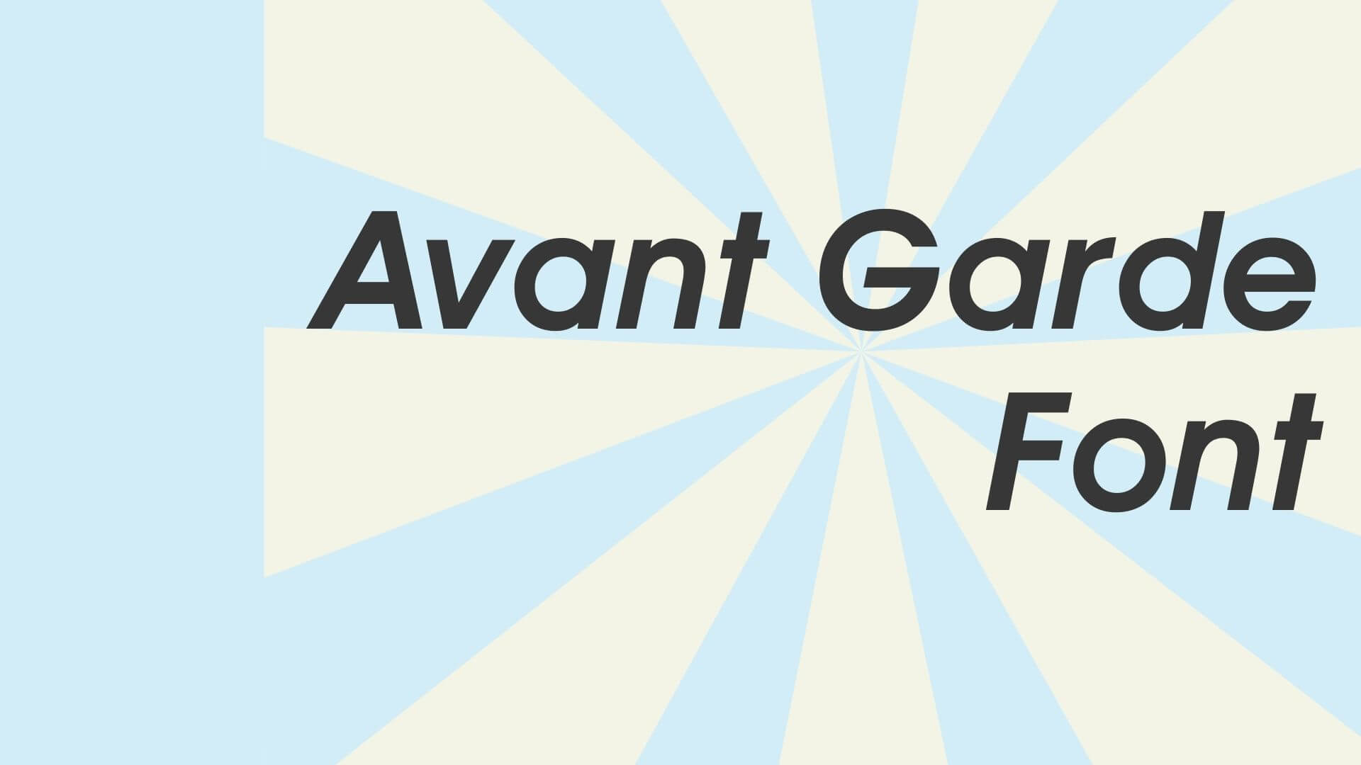 download avant garde font for photoshop