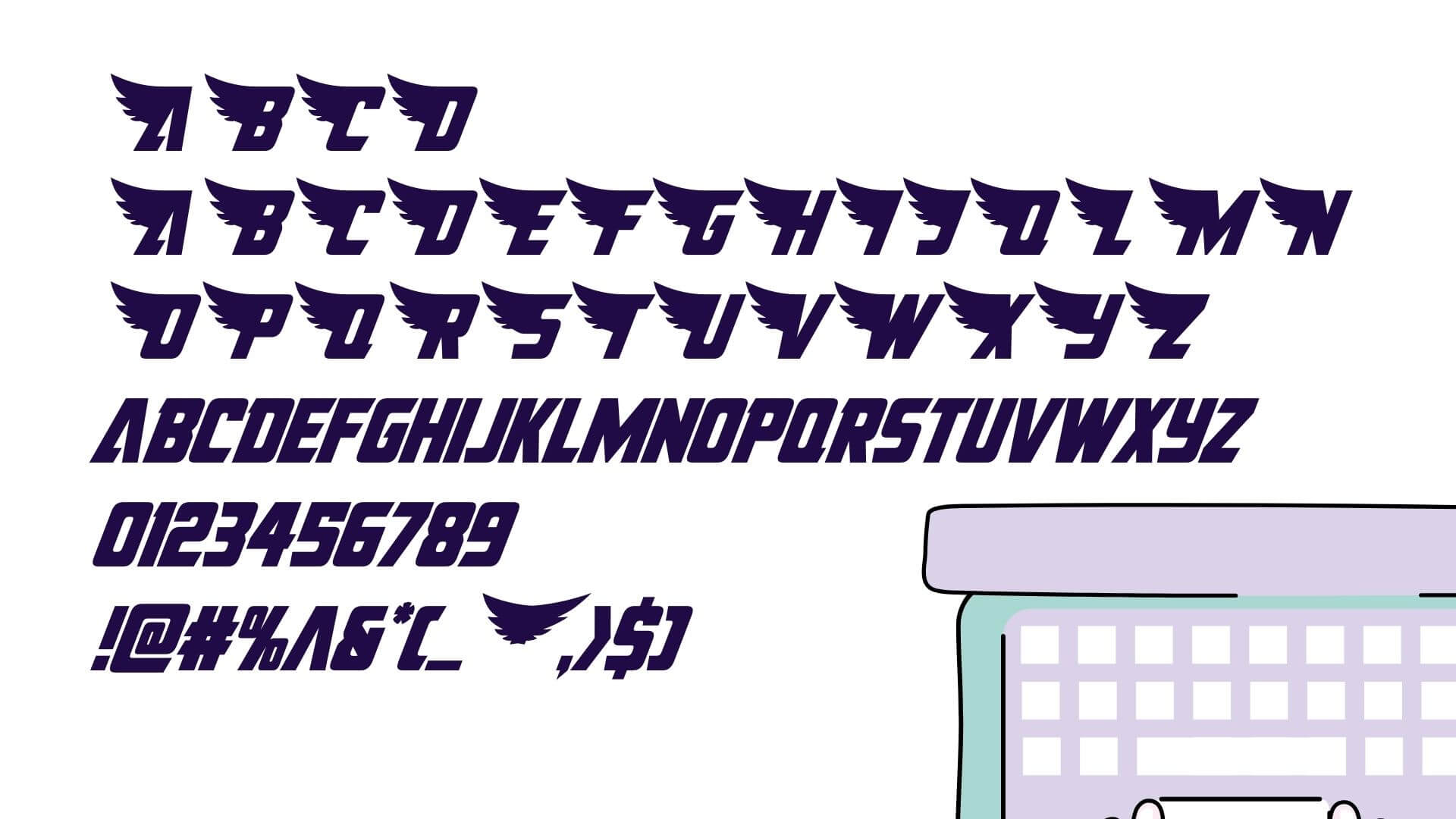 Superhero Font View