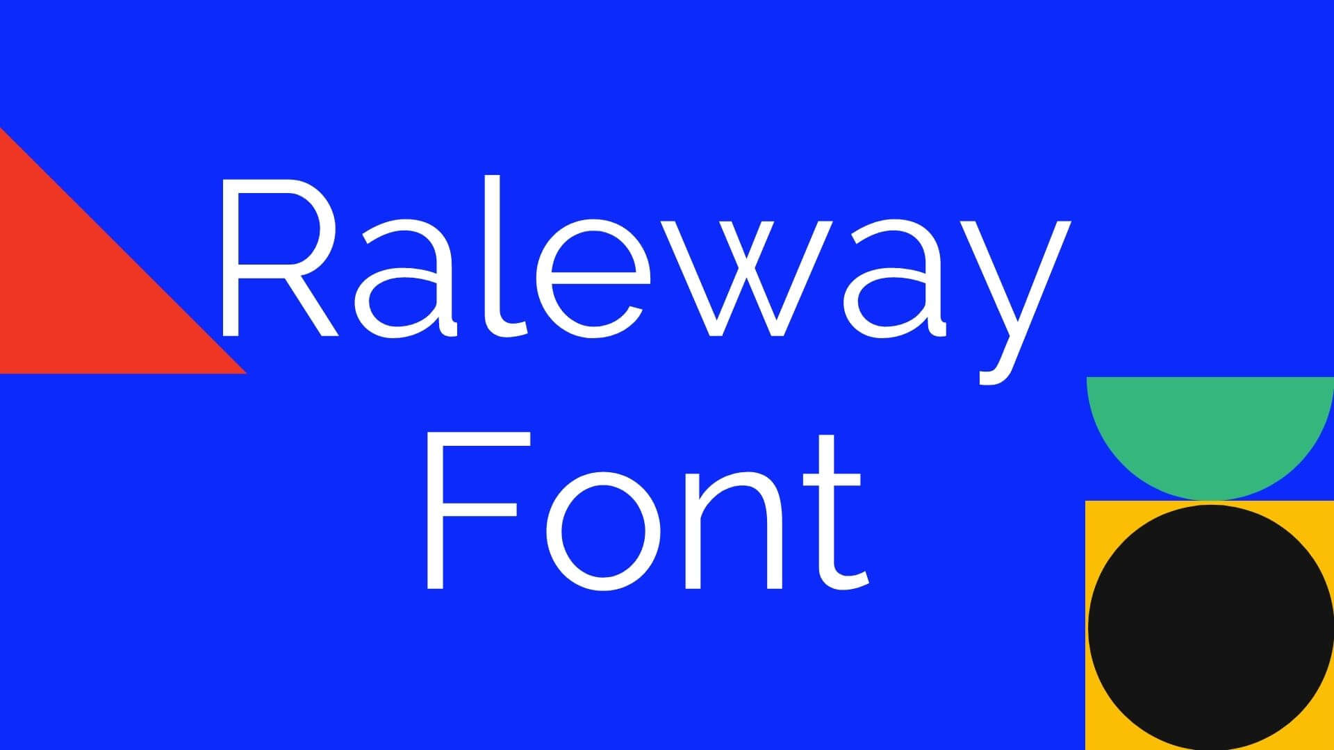 Raleway Font Family Free Download