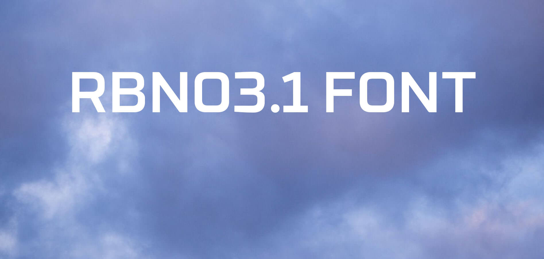 RBNO3 Font