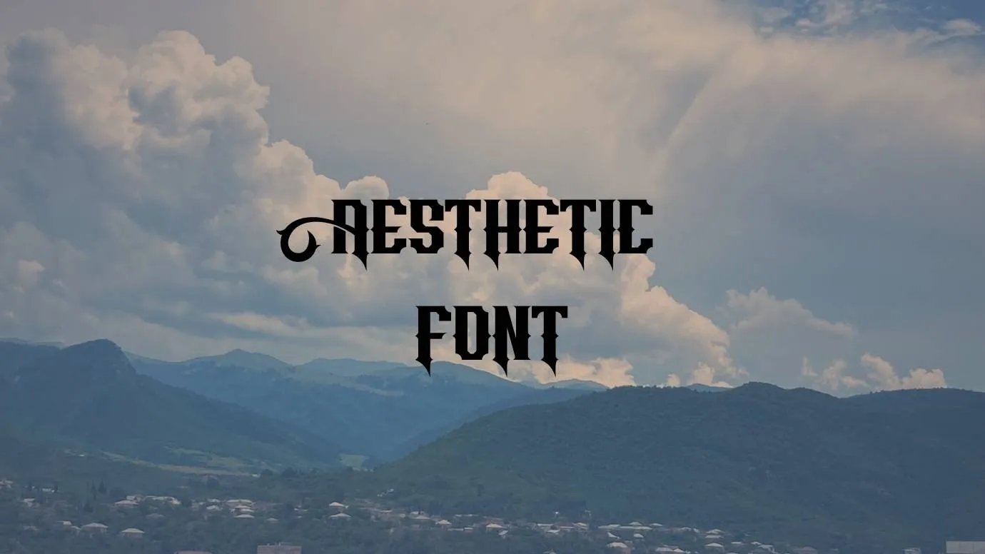 Aesthetic Font Family