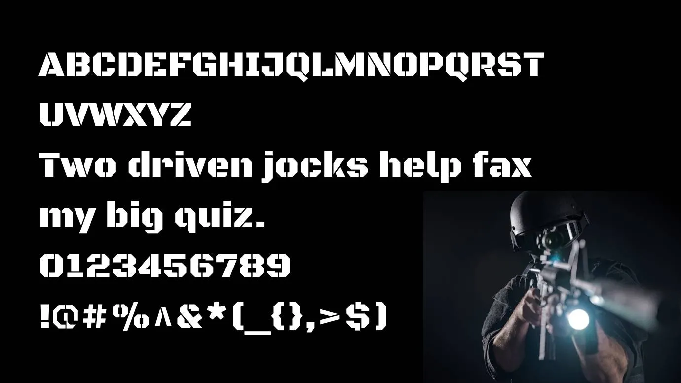 Black Ops One Font