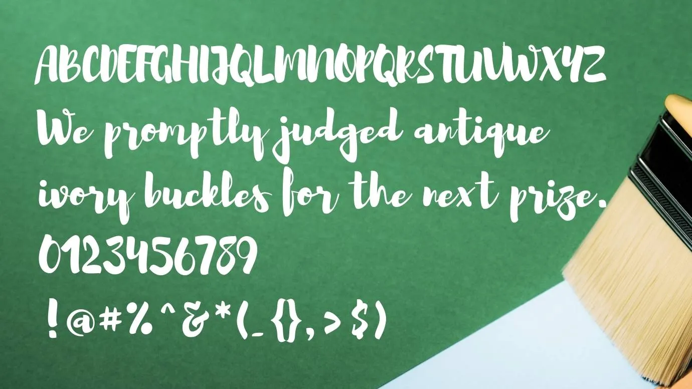 Brusher Font