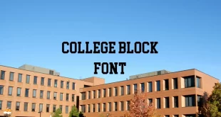 College Block Font