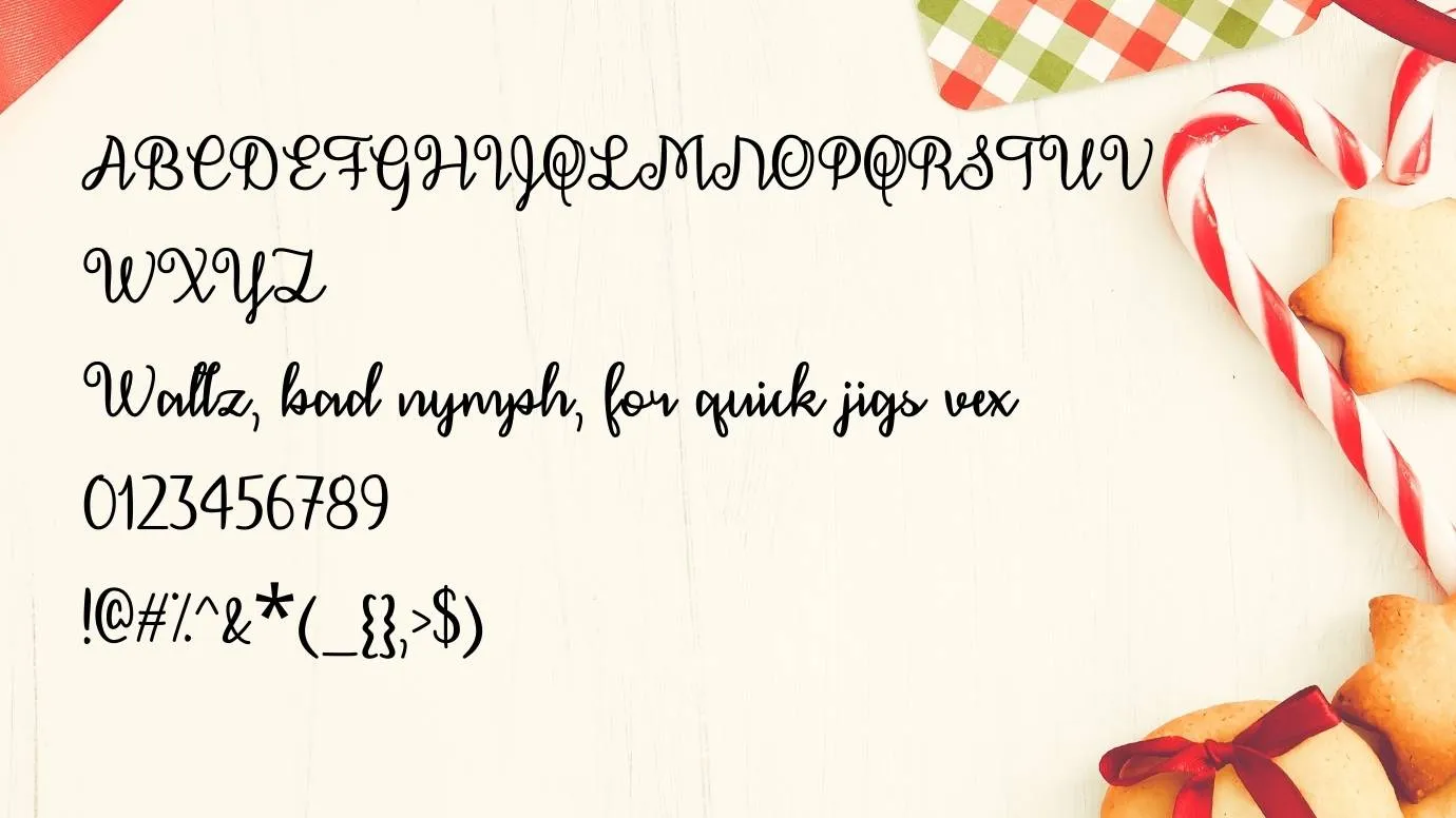 December Calligraphy Font