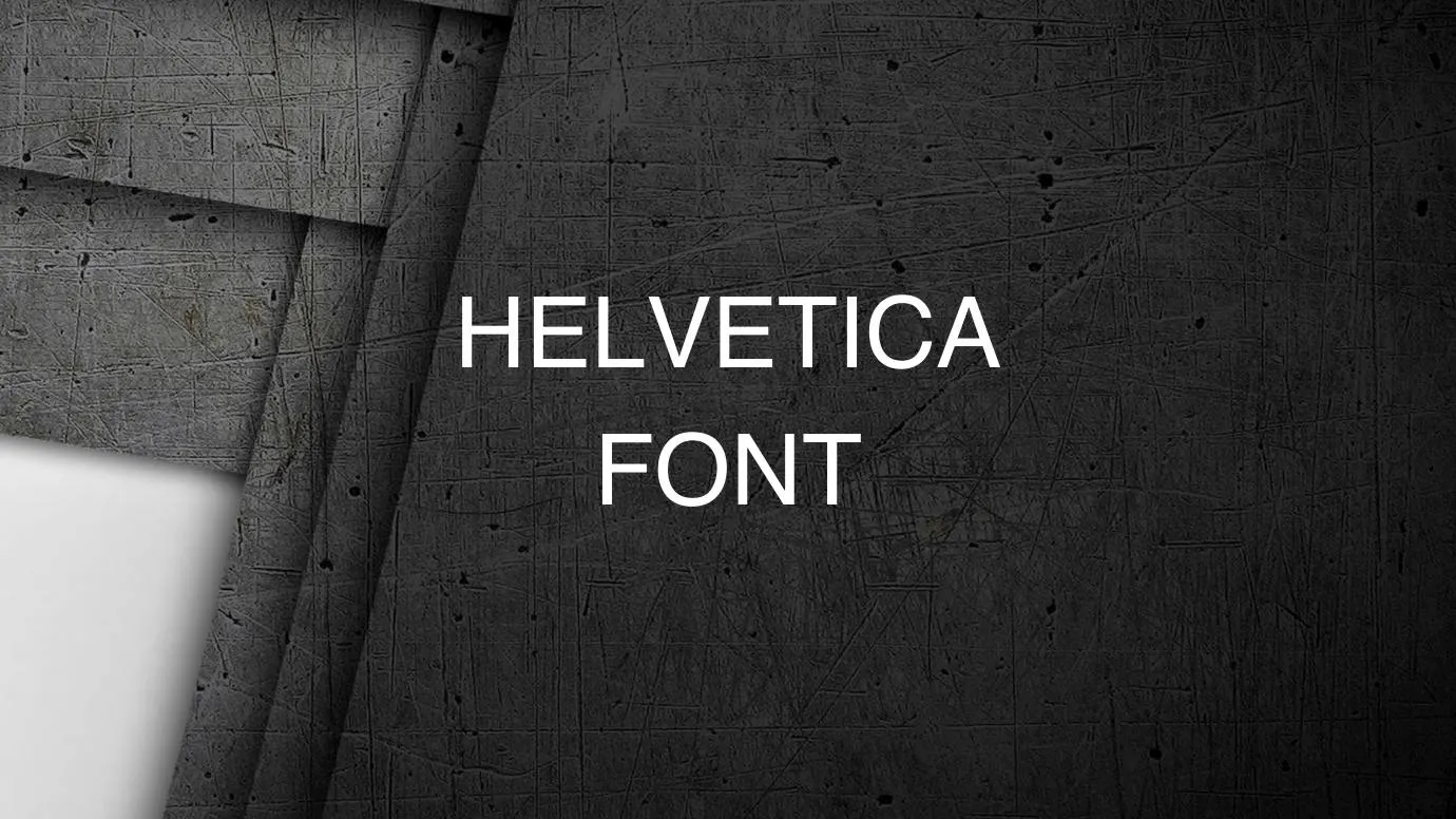 helvetica Font