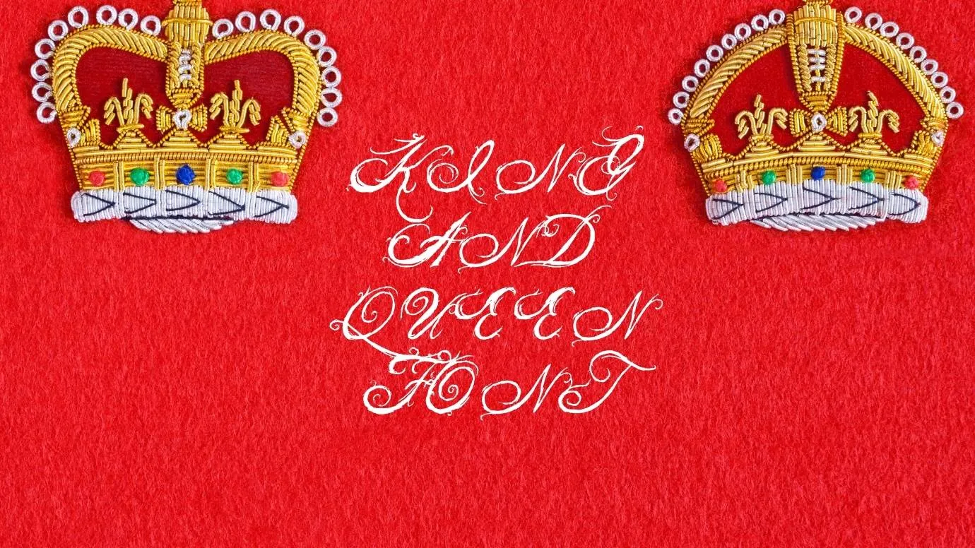 king and queen font feature - King And Queen Font Free Download