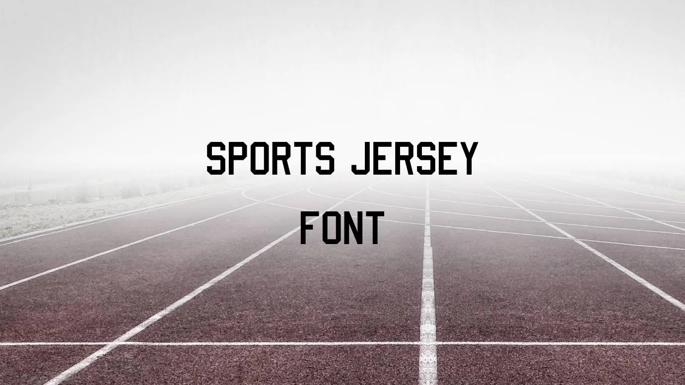 Sports Jersey Font