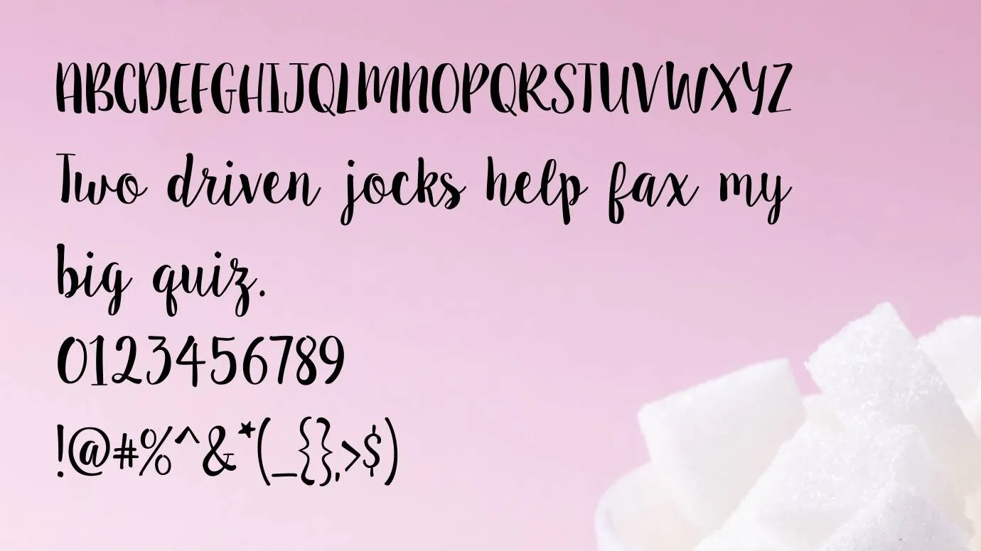 Sugar Plums font