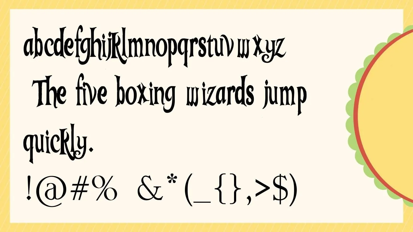 Tangled Font