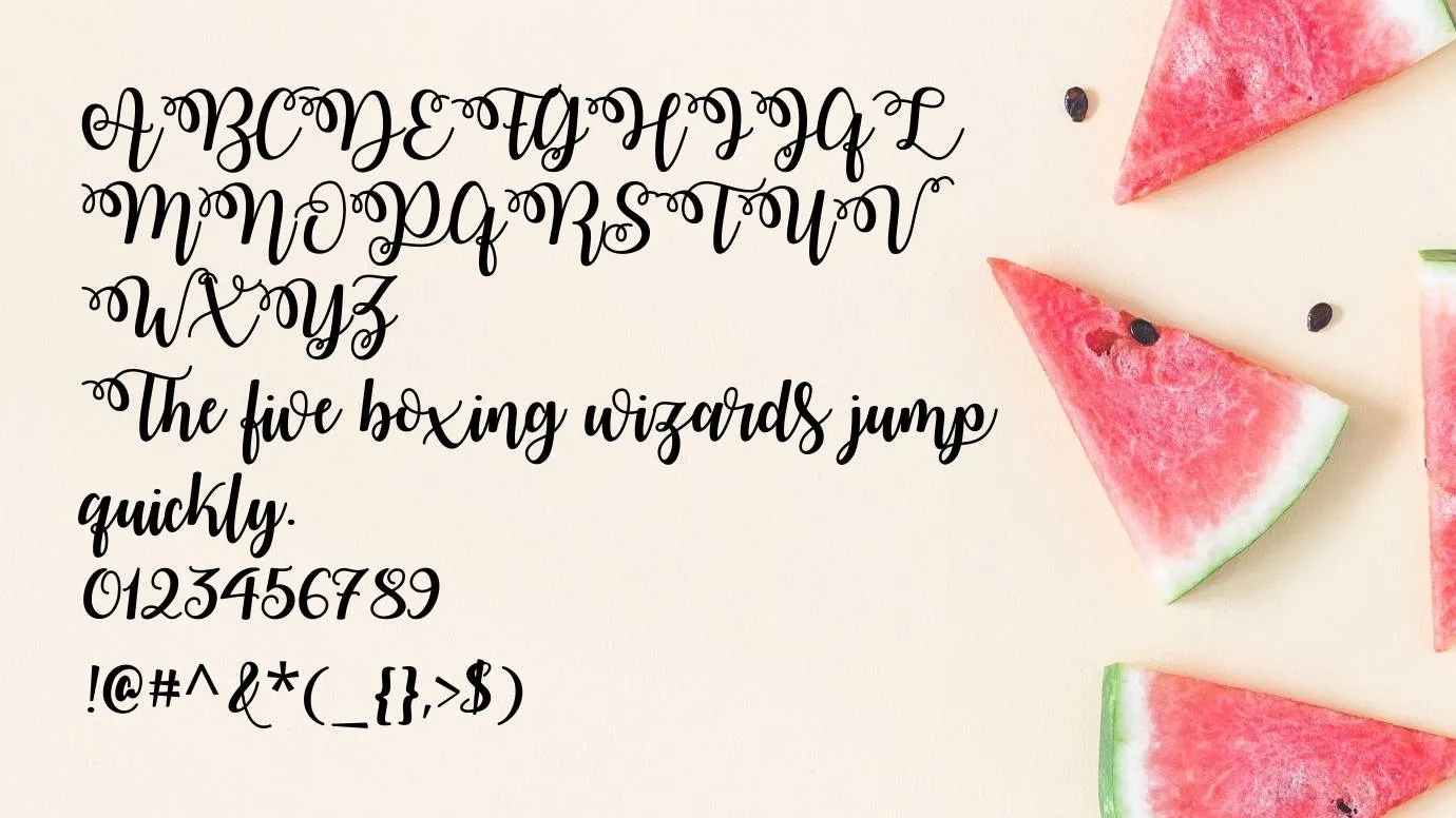 Watermelon Font