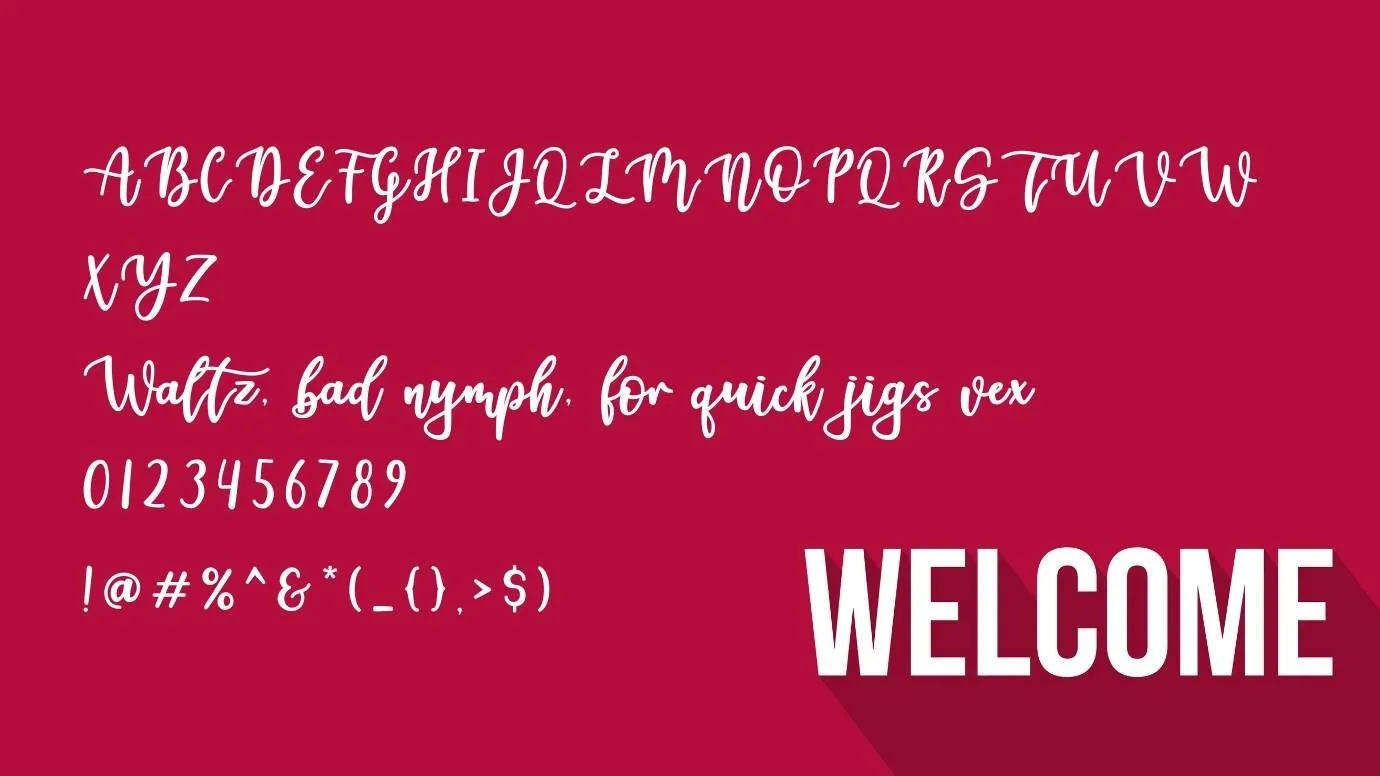 Welcome Font