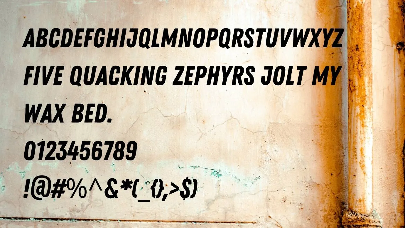 Zing Rust Font