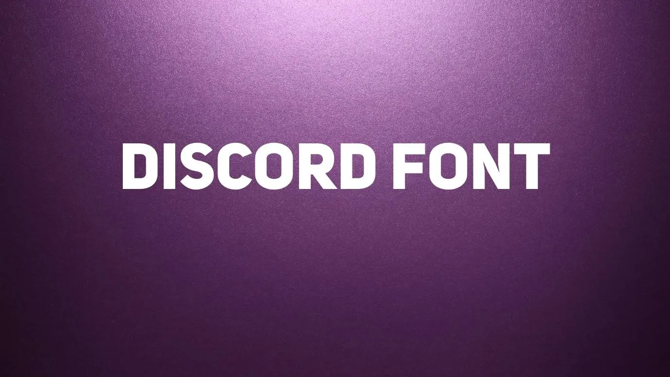 Discord Font