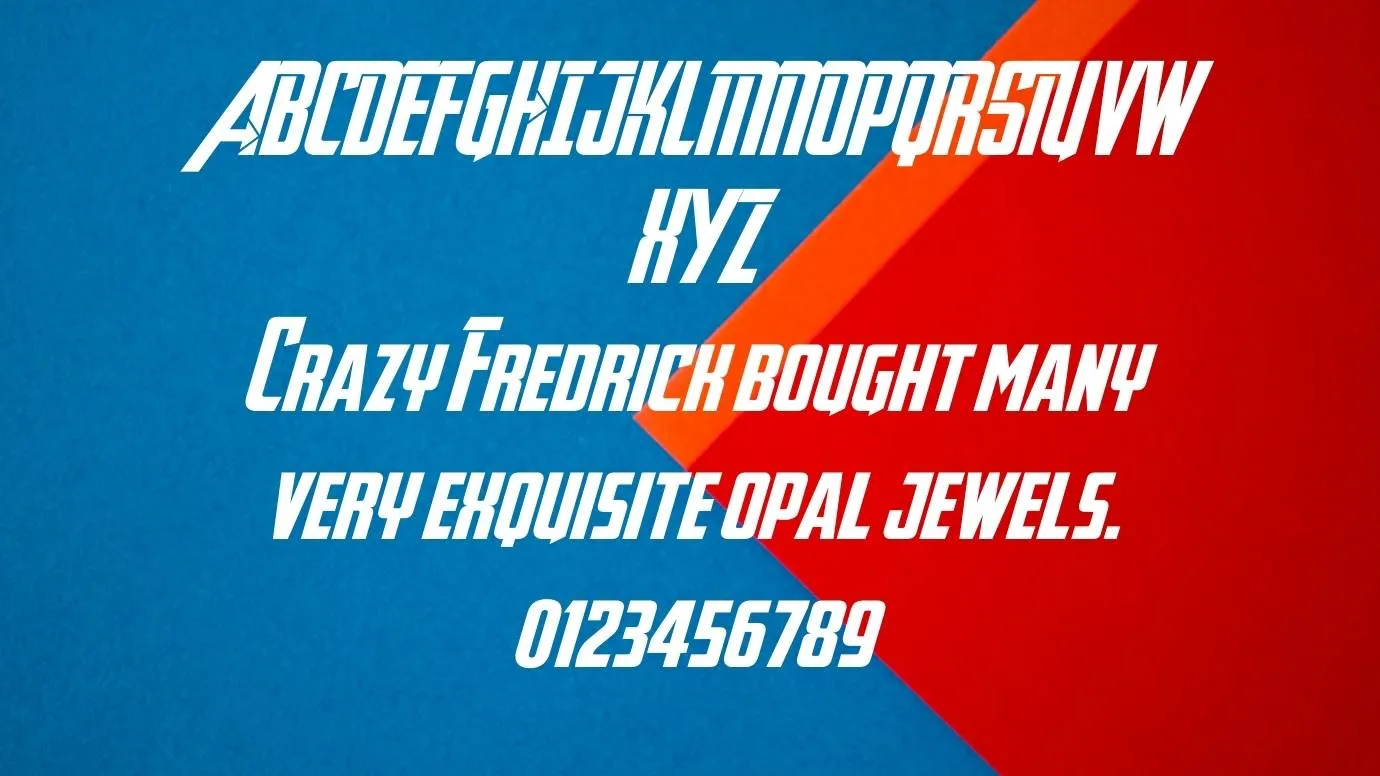 Avengers Logo Font