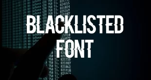 Blacklisted Font