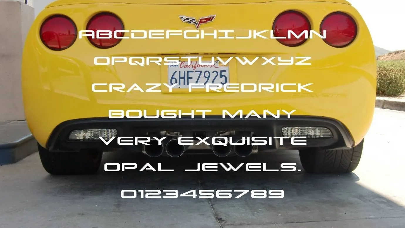 Corvette Font