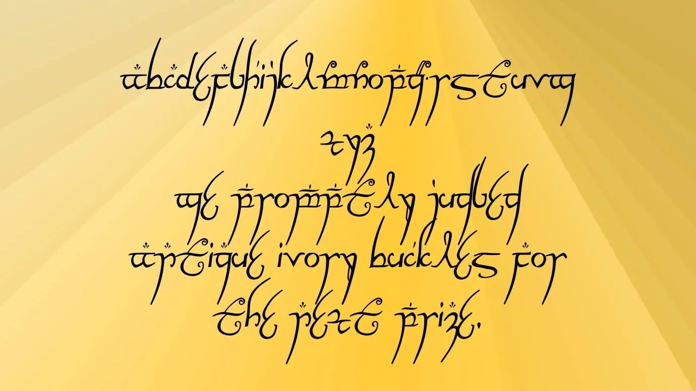 Elvish Ring Font