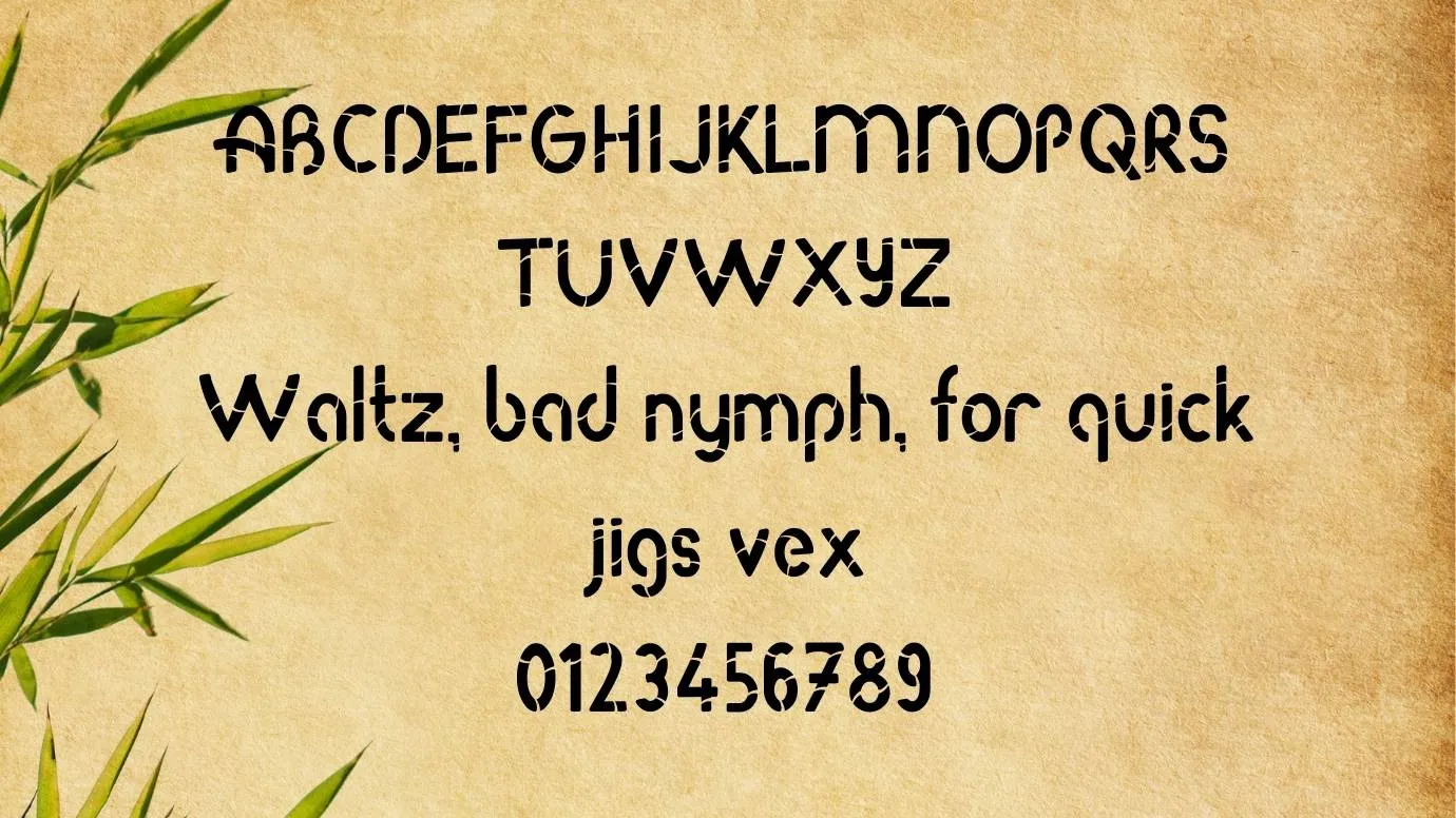 Roda Bamboo Font