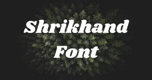 Shrikhand Font