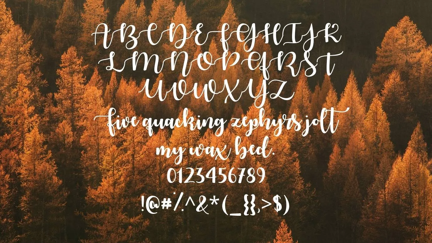 Autumn In November Font