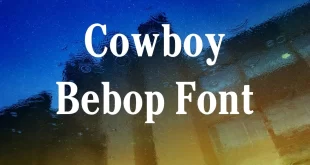 Cowboy Bebop Font