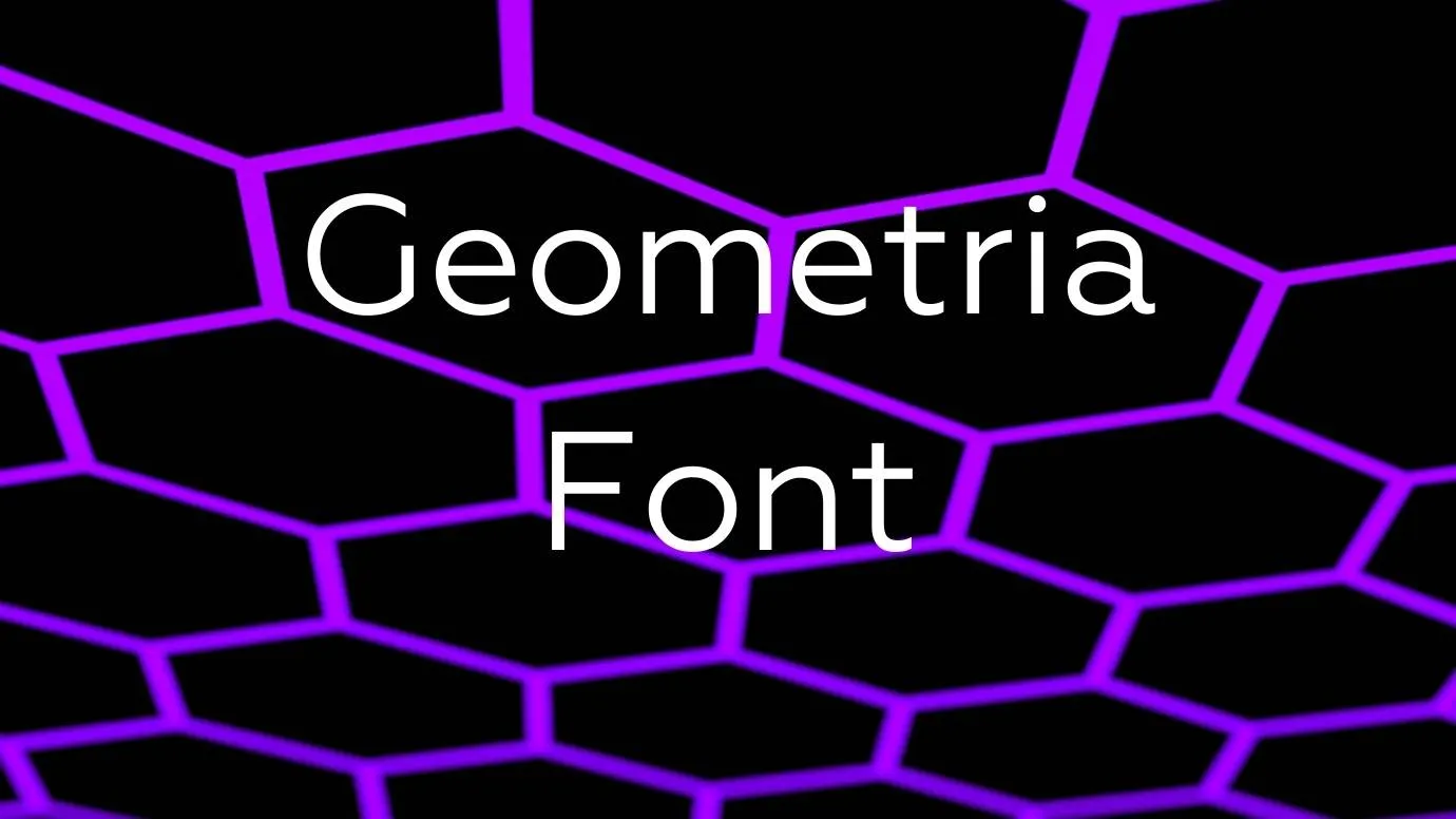 Geometria Font