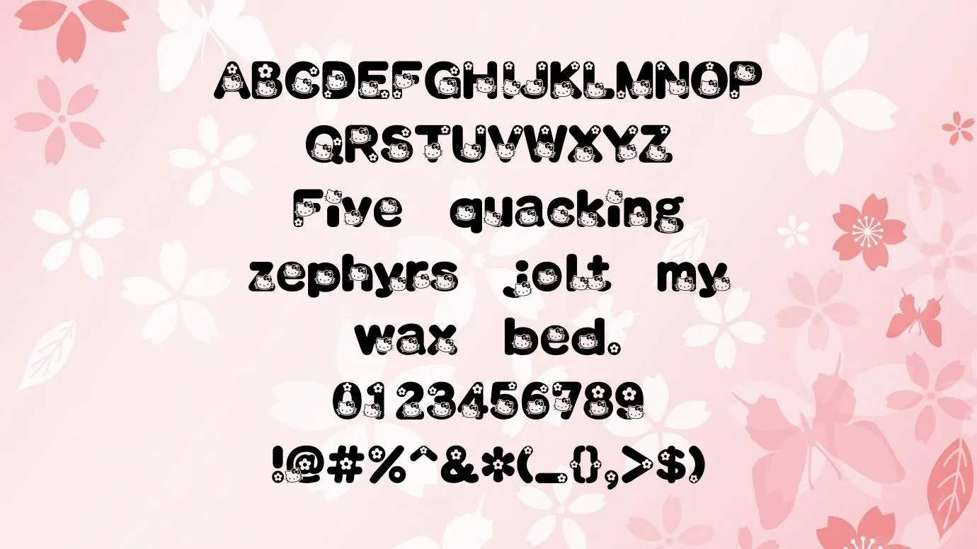 Hello kitty Font