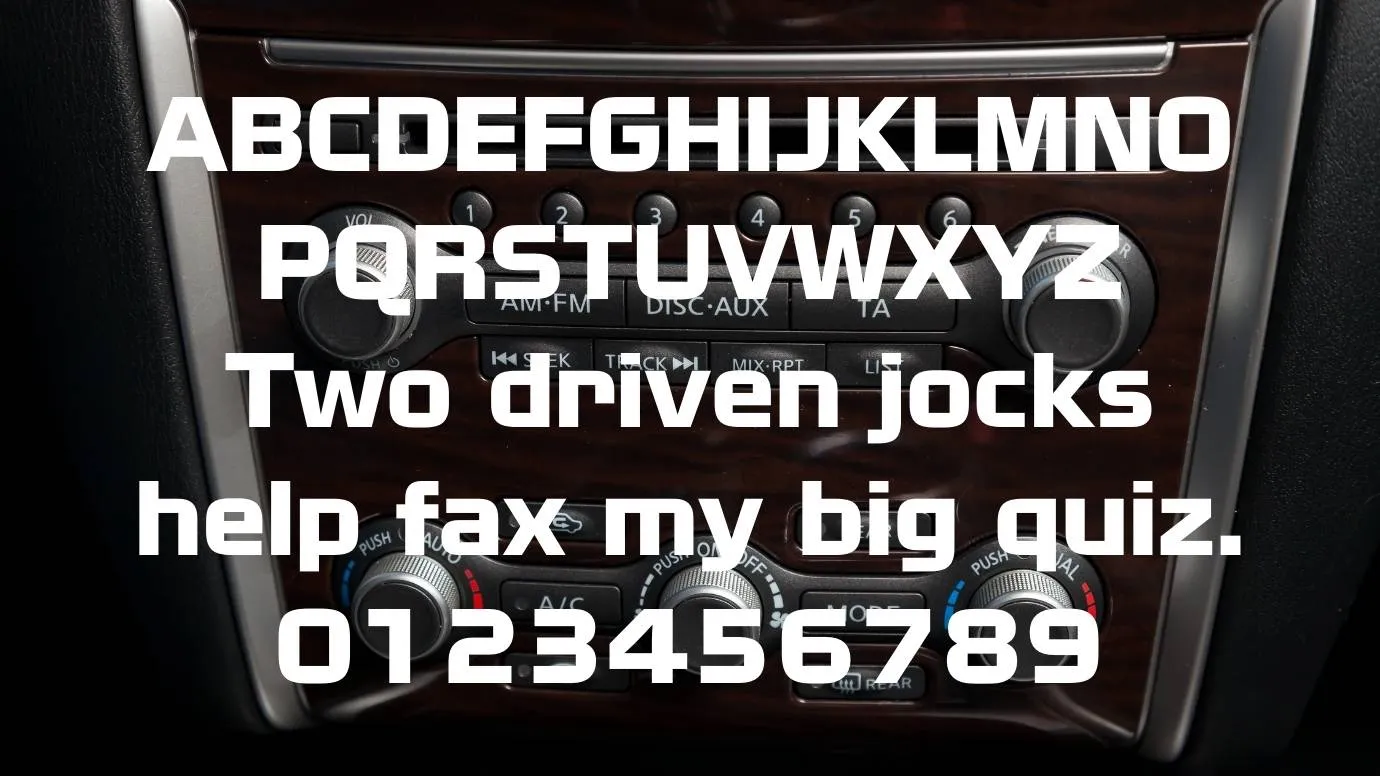 Nissan Font