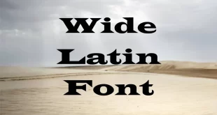 Wide Latin Font